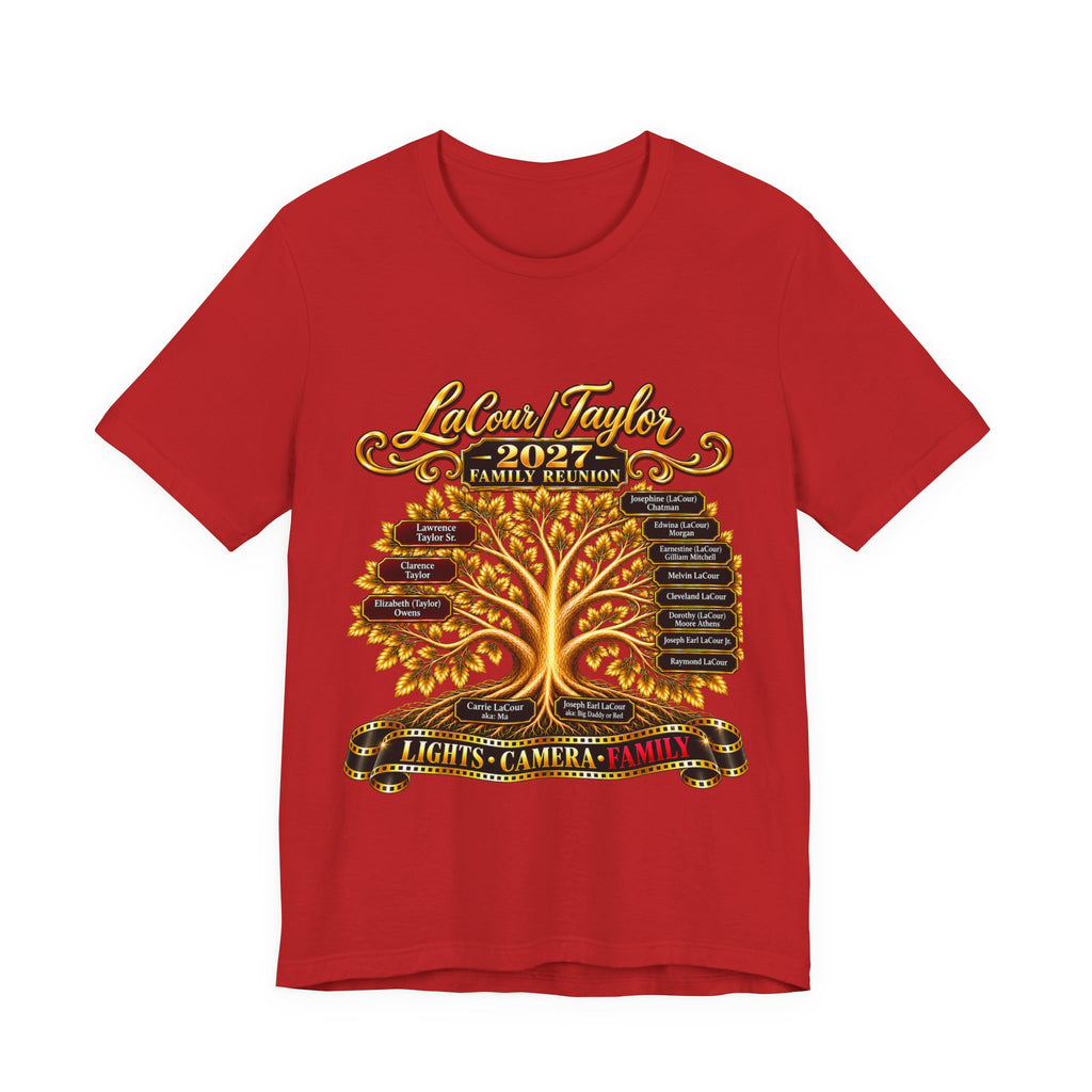 Family Reunion T-Shirt – "LaCour/Taylor 2027 Family Reunion" Custom Tree Tee
