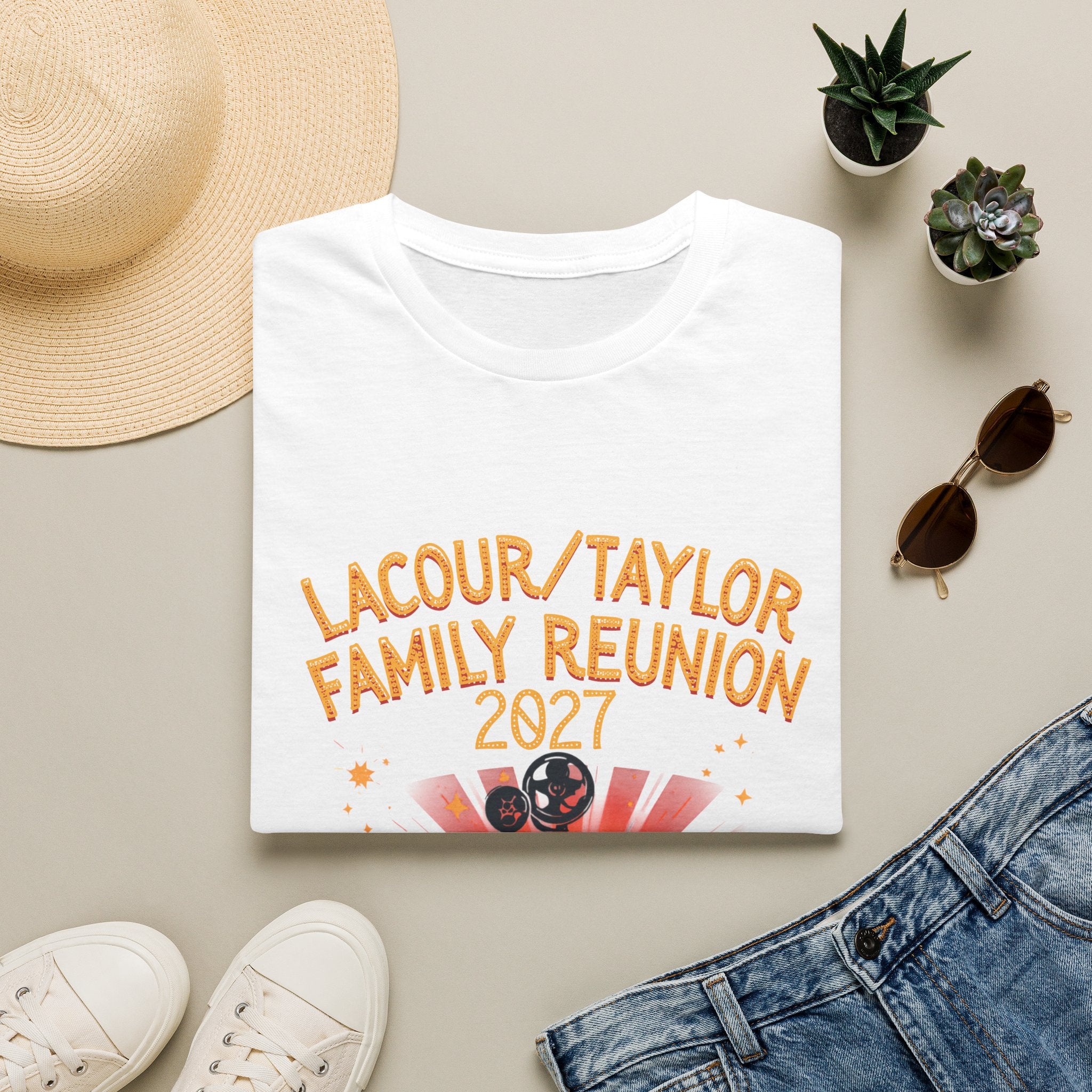 Family Reunion T-Shirt — 'Lacour/Taylor Family Reunion 2027' Retro Celebration Tee