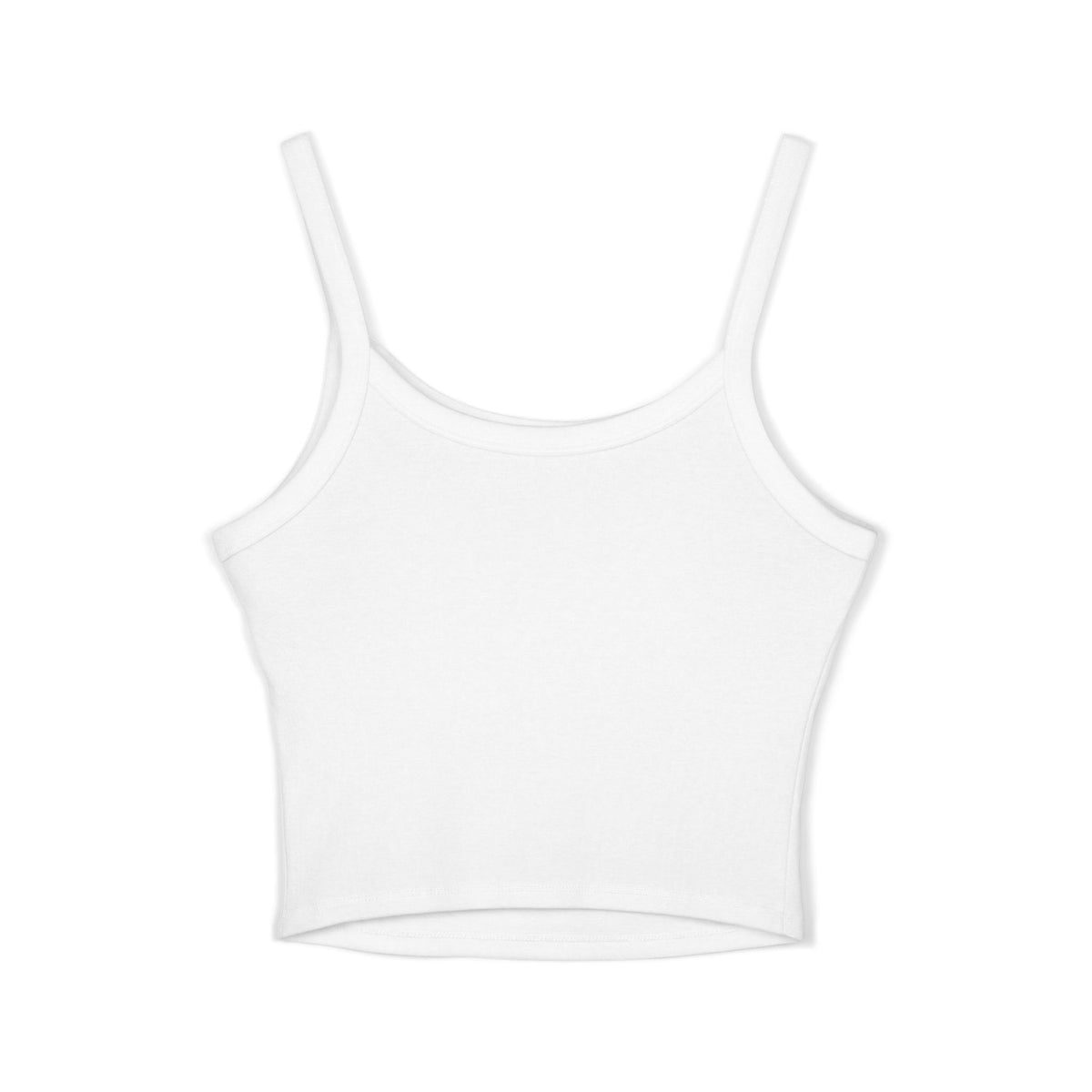 Popcorn Graphic Crop Tank — Women's Spaghetti Strap Movie Night Top